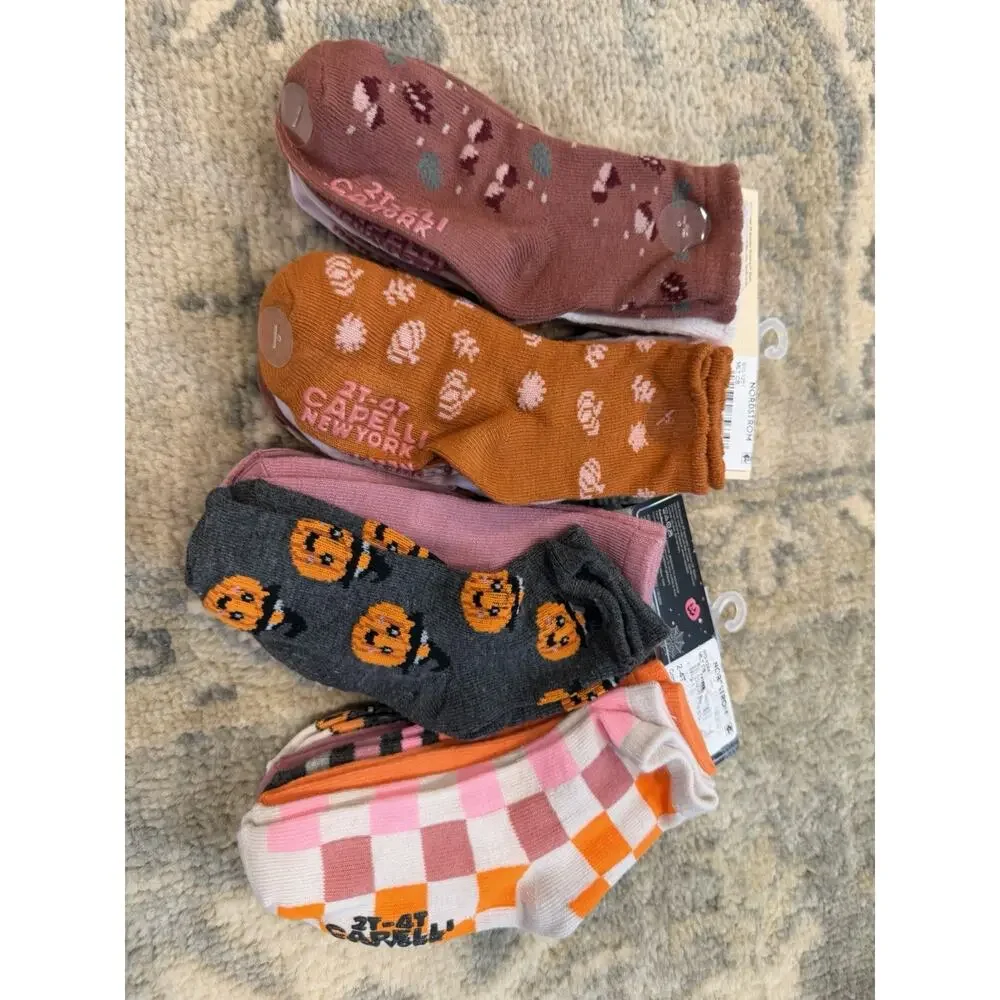 Capelli NY Girls Non Slip Socks 20 Pairs 2t-4T NIB NWT